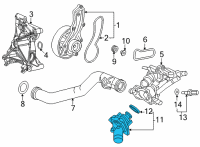 OEM 2020 Honda Civic Cover Assembly, Thermostat (Nippon Thermostat) Diagram - 19310-5A2-A02