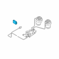 OEM 2011 BMW X6 Control Unit, Air Suspension Diagram - 37-14-6-793-163