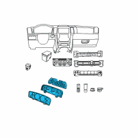 OEM 2008 Jeep Grand Cherokee Cluster-Instrument Panel Diagram - 68004208AF