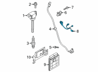 OEM 2022 Hyundai Sonata Sensor-Knock Diagram - 39250-2S000