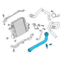 OEM 2016 Lincoln Navigator Air Outlet Duct Diagram - BL3Z-6F073-A