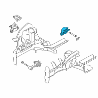 OEM Hyundai Elantra Transaxle Mounting Bracket Assembly Diagram - 21830-30200