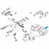 OEM BMW Tailpipe Trim, Chrome Diagram - 18-30-7-839-518