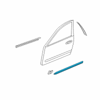 OEM 2008 Infiniti M45 MOULDING - Front Door, RH Diagram - 80870-EJ81A