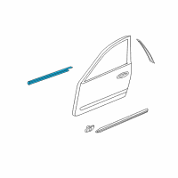 OEM Infiniti M45 Moulding Assy-Front Door Outside, RH Diagram - 80820-EG000