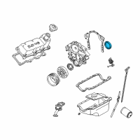 OEM 1995 Ford Taurus Oil Pan Rear Seal Diagram - F37Z-6701-A