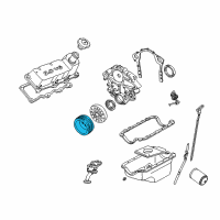 OEM 1998 Ford Windstar Pulley Diagram - F3DZ-6A312-A