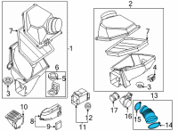 OEM 2019 BMW M5 Filtered Air Duct Diagram - 13-71-7-852-384