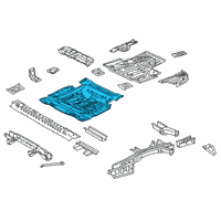 OEM 2022 Lexus RX450hL Pan, Center Floor L/BOL Diagram - 58211-48920