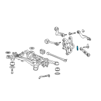 OEM 2007 Lexus LS460 Plate, Rear Suspension Toe Adjust, NO.2 Diagram - 48452-50030