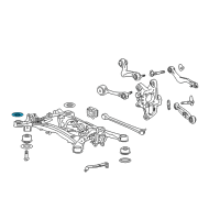 OEM 2010 Lexus LS460 Stopper, Rear Suspension Member, Upper Diagram - 52278-50030