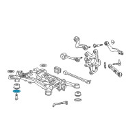 OEM 2012 Lexus LS460 Stopper, Rear Suspension Member, Lower Diagram - 52273-50020