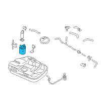 OEM 2006 Hyundai Tiburon Fuel Filter Intake Assembly Diagram - 31911-2C000