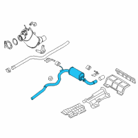 OEM BMW 328d xDrive Rear Muffler Diagram - 18-30-8-570-265