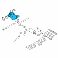 OEM 2017 BMW 328d Exhaust Pipe Diagram - 18-30-8-583-372