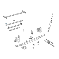 OEM 2001 Toyota Tundra Leaf Spring Silencer Diagram - 48252-0C010