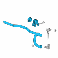 OEM 2019 Cadillac XT5 Stabilizer Bar Diagram - 84346082