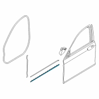 OEM 2018 BMW 740i Strip, Door, Bottom Right Diagram - 51-13-7-465-550