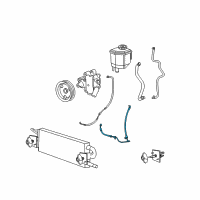 OEM 2010 Dodge Challenger Hose-Power Steering Pressure Diagram - 4578752AE