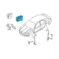 OEM 2009 Lincoln MKZ Control Module Diagram - 9E5Z-2C219-A