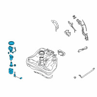 OEM 2002 Dodge Stratus Fuel Pump Assembly Diagram - MR990817