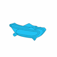 OEM 2014 Kia Sedona Front Fog Lamp Assembly, Right Diagram - 922024D300