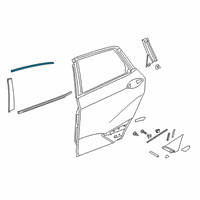 OEM Honda Clarity Molding Assy., RR. Diagram - 72925-TRT-A01