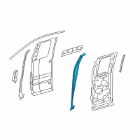 OEM 2010 Ford F-150 Rear Weatherstrip Diagram - 4L3Z-18253A37-AF