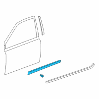 OEM 2004 Toyota Echo Lower Molding Diagram - 75736-52020