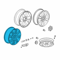 OEM Chevrolet Traverse Wheel, Alloy Diagram - 9597530