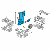 OEM Acura RSX Case Assembly, Chain Diagram - 11410-PNC-000