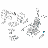 OEM 2021 Lincoln Aviator Seat Cushion Heater Diagram - LC5Z-14D696-R