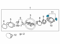 OEM Hyundai SWITCH ASSY-PADDLE SHIFT, LH Diagram - 96770-GI000-VCS