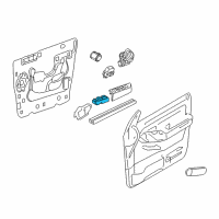 OEM 2008 Mercury Mountaineer Window Switch Diagram - 8L1Z-14529-AA