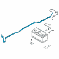 OEM 2021 BMW Z4 BATTERY CABLE POSITIVE, BELO Diagram - 61-12-9-107-455