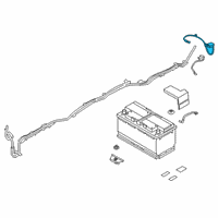 OEM 2020 BMW Z4 BATTERY CABLE (PLUS POLE) Diagram - 61-12-8-796-328