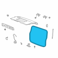 OEM Jeep Liberty WEATHERSTRIP-LIFTGATE Glass Diagram - 5112259AE