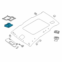 OEM 2016 Nissan Murano Map Lamp Assy Diagram - 26430-5AC2A