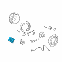 OEM 2005 Ford Explorer Sport Trac Caliper Diagram - 6L2Z-2552-A