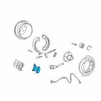 OEM Ford Explorer Sport Trac Rear Pads Diagram - 8L2Z-2V200-B