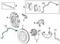 OEM 2022 Cadillac CT4 SENSOR ASM-RR WHL SPD Diagram - 84868347