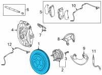 OEM 2022 Cadillac CT4 Rotor Diagram - 84944448