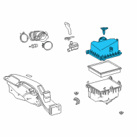 OEM 2019 Lexus ES350 Cap Sub-Assy, Air Cleaner Diagram - 17705-F0010