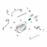 OEM Ford Taurus Window Switch Diagram - AG1Z-14529-AB