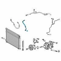 OEM 2018 Toyota Camry Front Suction Hose Diagram - 88704-06230