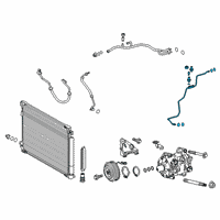 OEM 2020 Toyota Camry Liquid Hose Diagram - 88716-06550