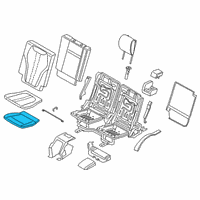 OEM 2020 BMW X5 FOAM RUBBER PAD, SEAT, REAR Diagram - 52-30-7-443-467