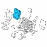 OEM 2020 BMW X5 FOAM PADDING, BACKREST, LEFT Diagram - 52-30-7-443-465