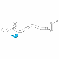 OEM 2018 Toyota Tacoma Stabilizer Bar Bracket Diagram - 48829-04030