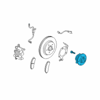 OEM Saturn Front Wheel Bearing (W/Bearing & Wheel Speed Sensor) Diagram - 10359823